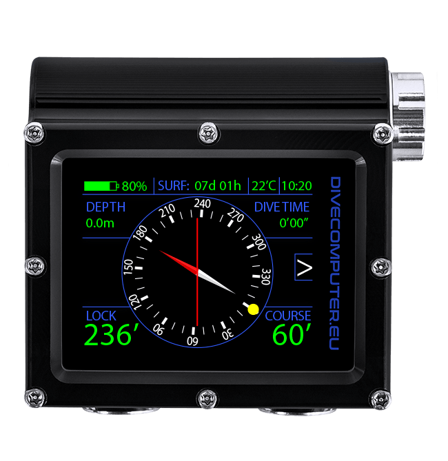 Dive computer - Surface compass in Extended Gauge mode